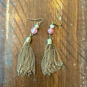 Brass Dangly Earrings